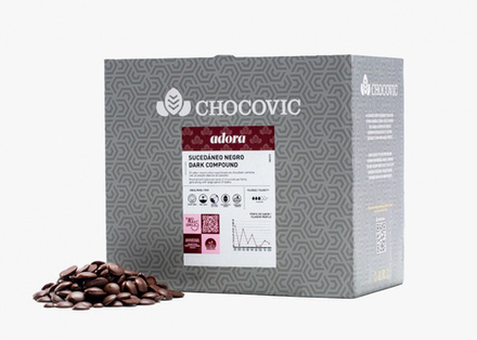 Глазурь кондит. Chocovic Темная Adora (Пакет 1,5кг)