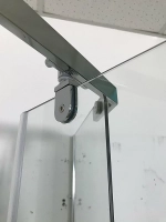 Душевой уголок CeruttiSpa Chika 90x90 CHIKA ZP91T стекло прозрачное/профиль хром