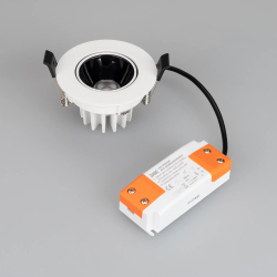 Светильник MS-FORECAST-BUILT-TURN-R82-8W Warm3000 (WH-BK, 32 deg, 230V) (Arlight, IP20 Металл, 5 лет) 035448