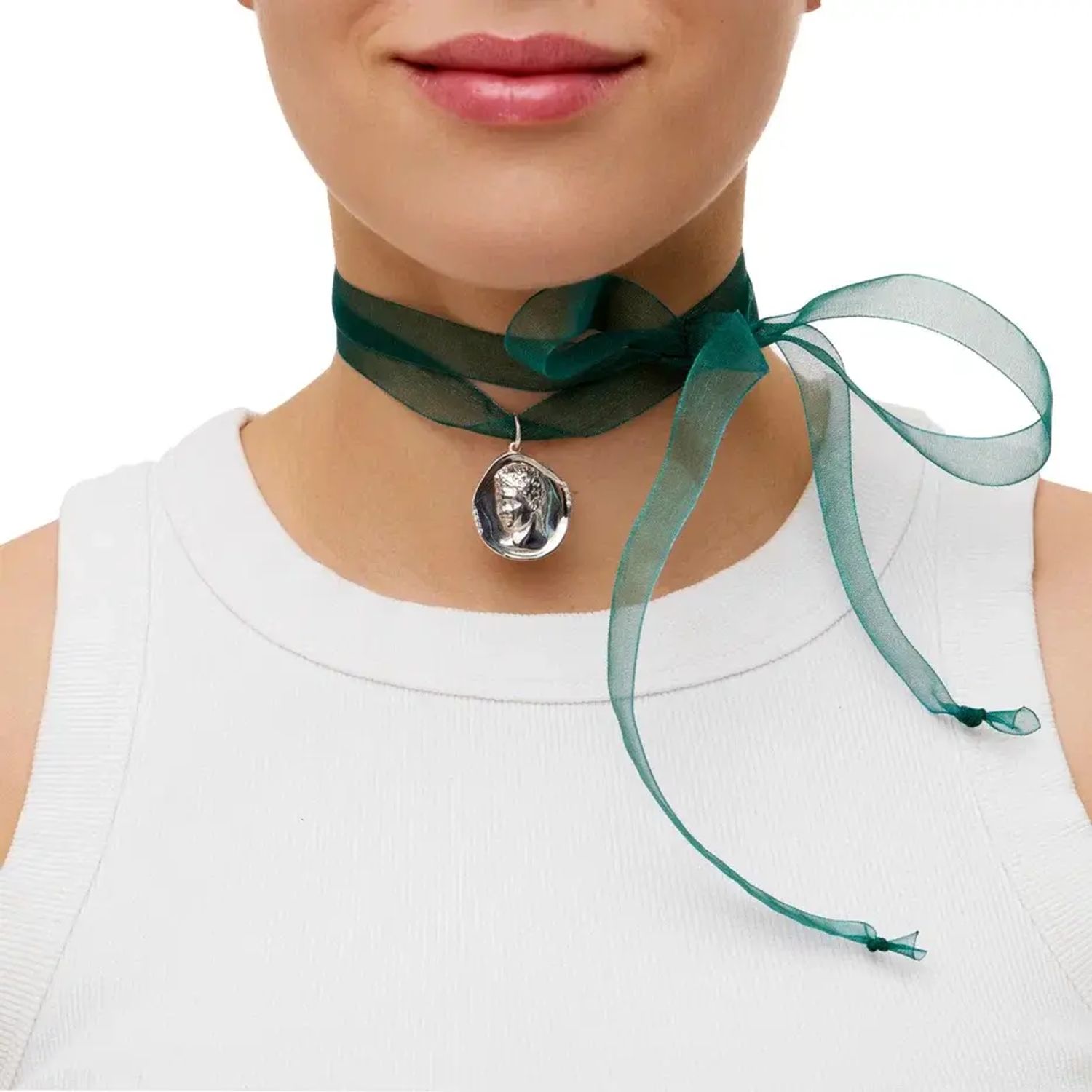 Колье Hermes Silk Chain Necklace