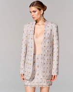 Юбка длины мини из премиального твида