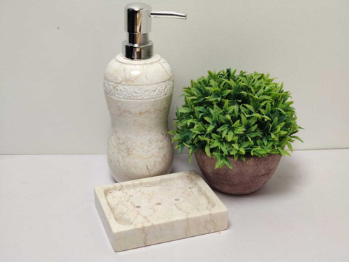 Набор из мрамора 2 предм Cream NM-6040 ""Восьмерка""
