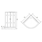 Душевая кабина Niagara Premium 100x100 NG-6002-01G с гидромассажем