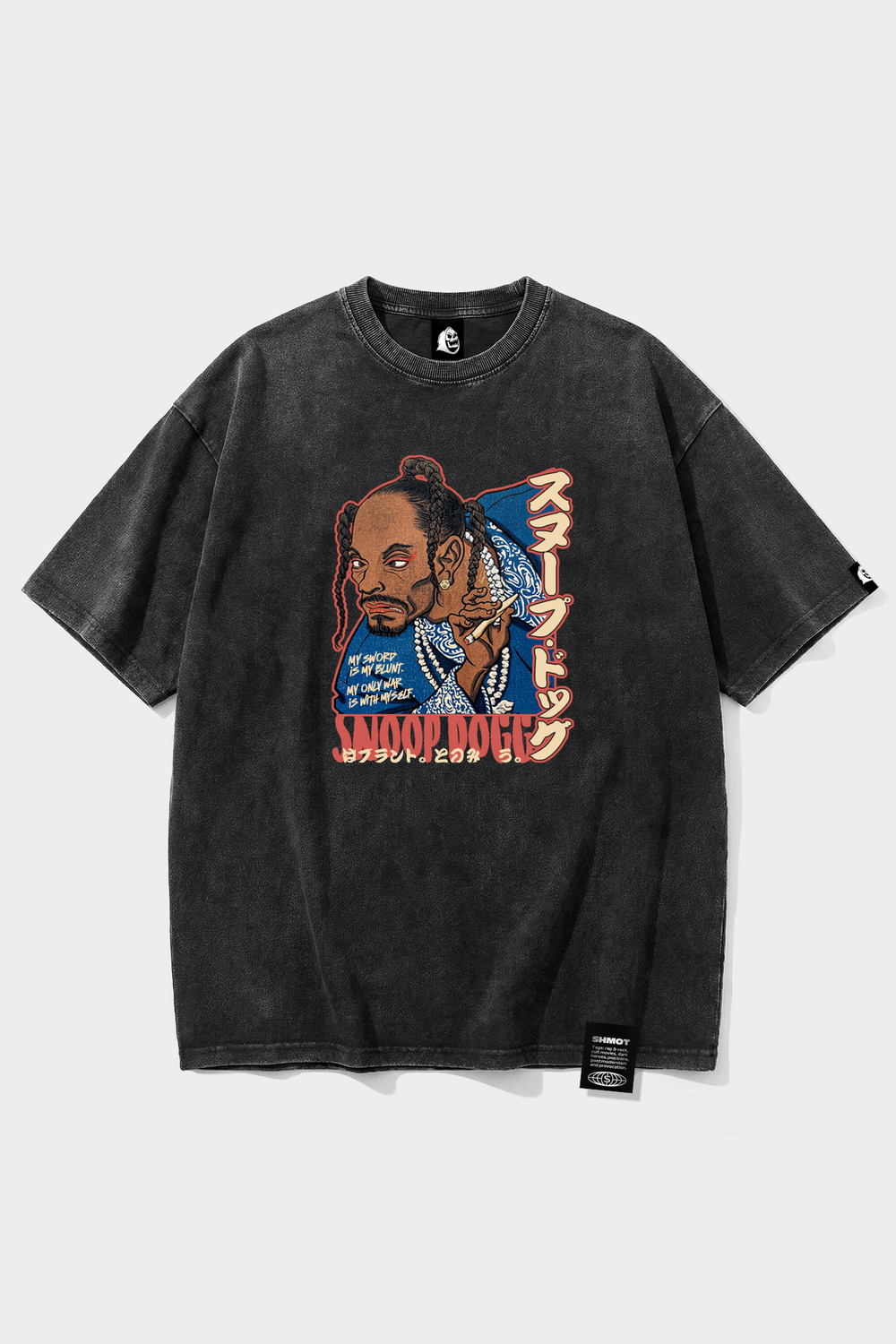 Футболка SHMOT "JAPAN SD" GARMENT DYE Черный