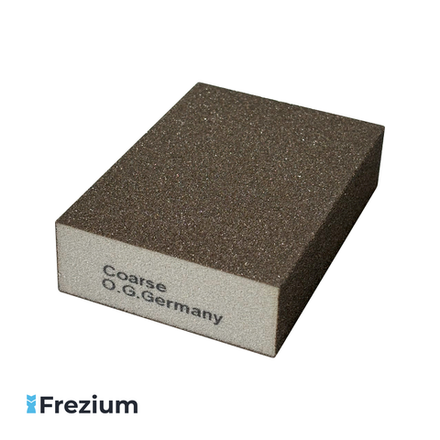 Губка шлифовальная четырёхсторонняя "O.G.Germany" (P80; Coarse; 100x70x25)