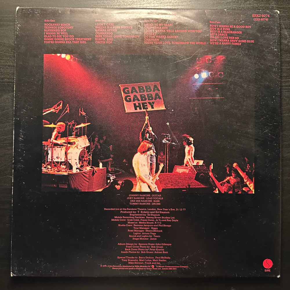 Ramones - It's Alive 2LP (Англия 1979г.)
