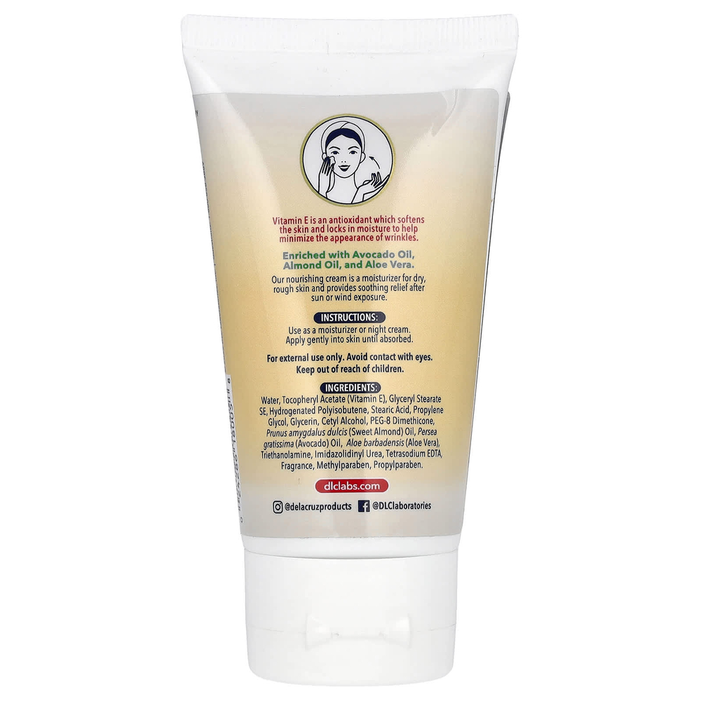 De La Cruz, крем с витамином Е, 74 г (2,6 унции)