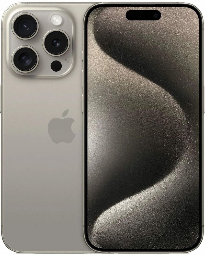 Смартфон Apple iPhone 15 Pro 128 ГБ, nano SIM + eSIM, Natural Titanium