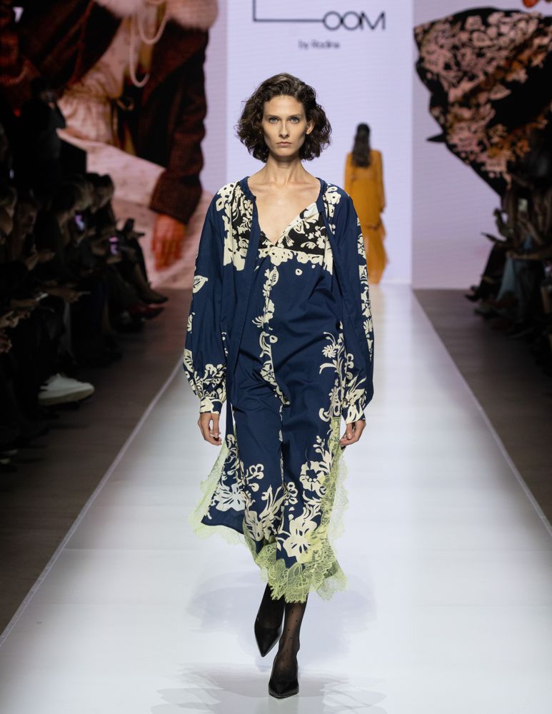 Платье «Кружевная осень», синий Платье «Кружевная осень», синий