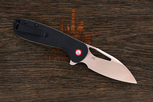 Нож складной CJRB Lago, клинок 87мм, сталь AR-RPM9, рукоять G10 чёрный