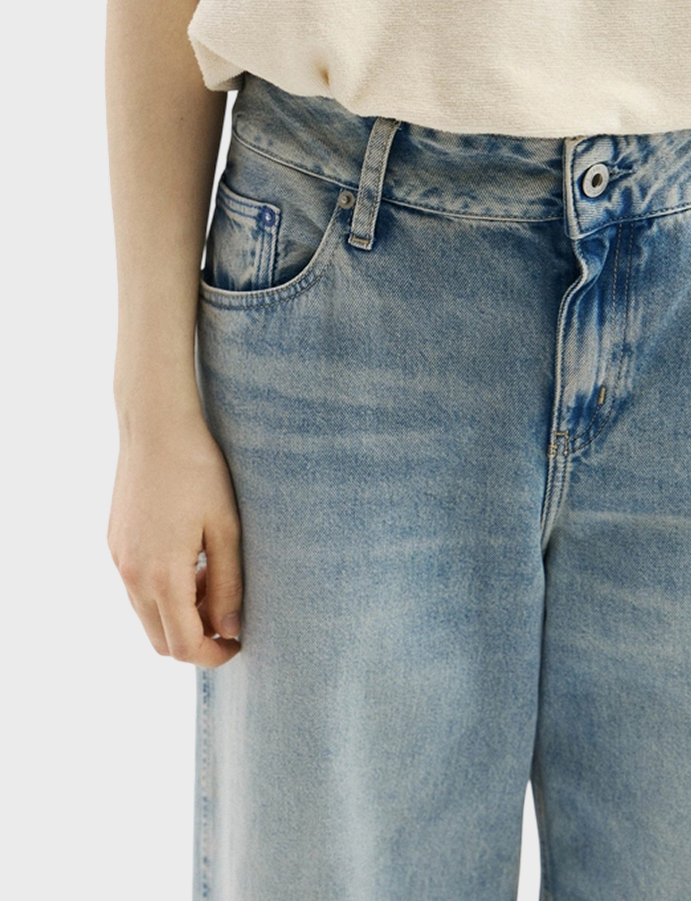 Джинсы KARL LAGERFELD JEANS Lr Wide Leg Panel Denim