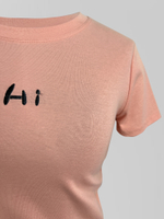 Топ LJHY с коротким рукавом с надписью Hi