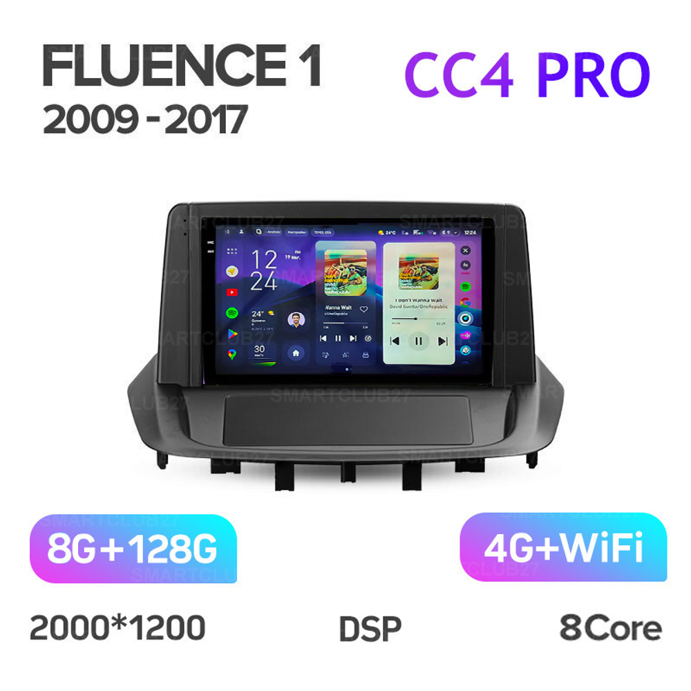 Teyes CC4 Pro 9" для Renault Fluence 1 2009-2017