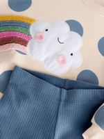 Толстовка и легинсы в комплекте для девочки Next 377-760, Розовый, Темно-синий