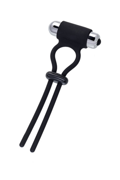 Лассо на пенис A-Toys by TOYFA Jat, силикон, черное, 14 см