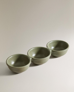 Zara Home блюдо сервировочное из фаянса, цвет зелёный, 30 см