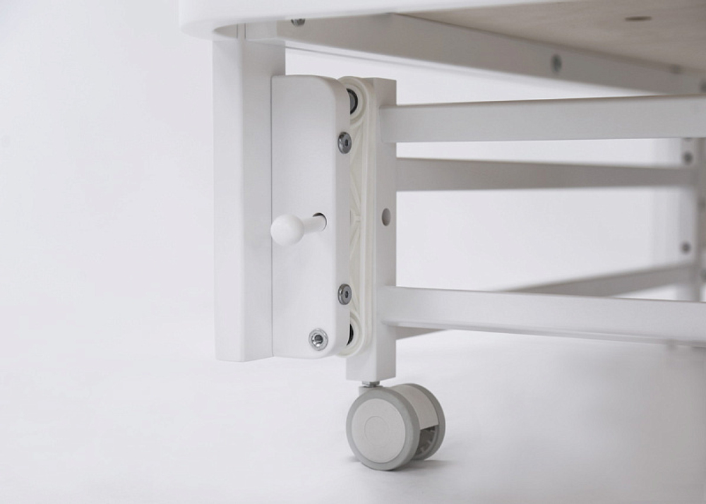 Кроватка детская Antemi Terra Light с маятником белый