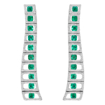 Серьги с Изумрудами и Бриллиантами, E0226-0/1