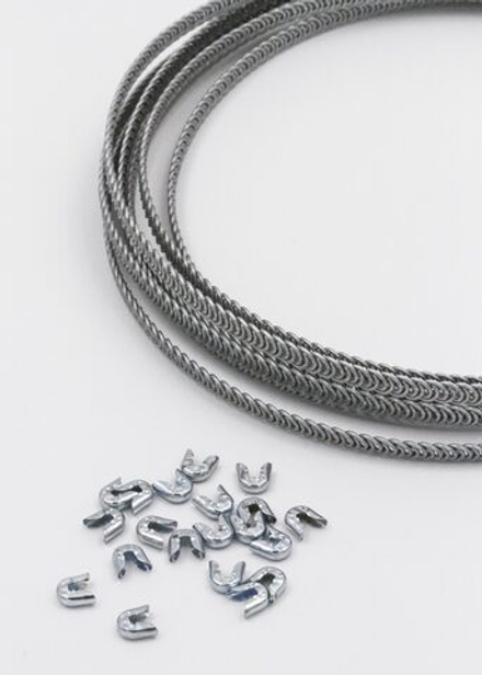 Косточка спиральная корсетная металлическая 5х0.75 мм метражом Lauma (Латвия)