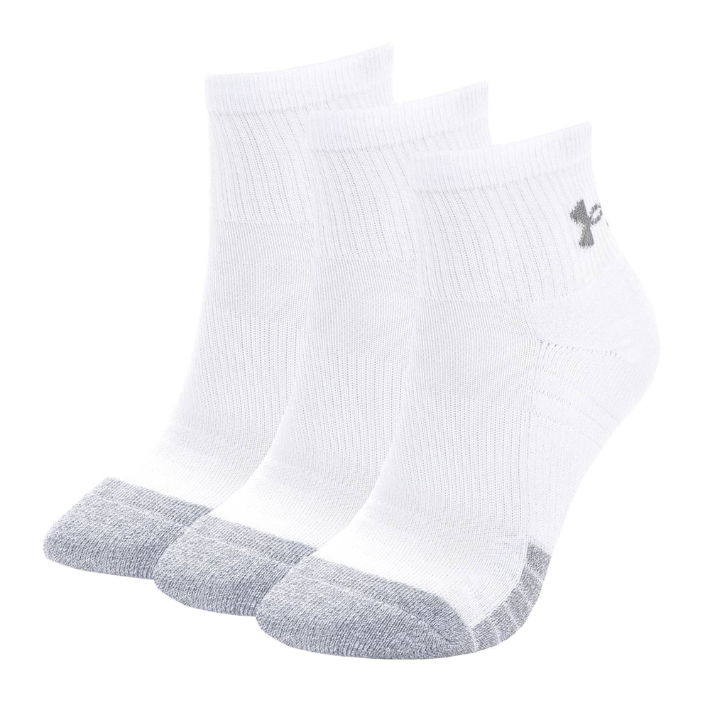 Теннисные носки Under Armour HeatGear Quarter 3P - white/steel