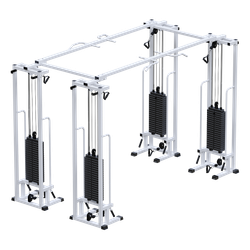 Двойной кроссовер на базе реабилитационного тренажера (стек 4х100кг)
