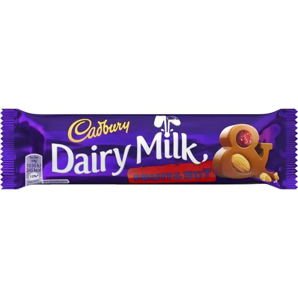 Кэдбери Шоколадный батончик Dairy Milk Fruit&Nut 49гр