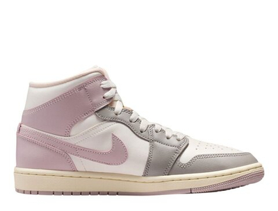 Кроссовки Air Jordan 1 Mid Sail/Enigma Stone-Coconut Milk-Particle Rose