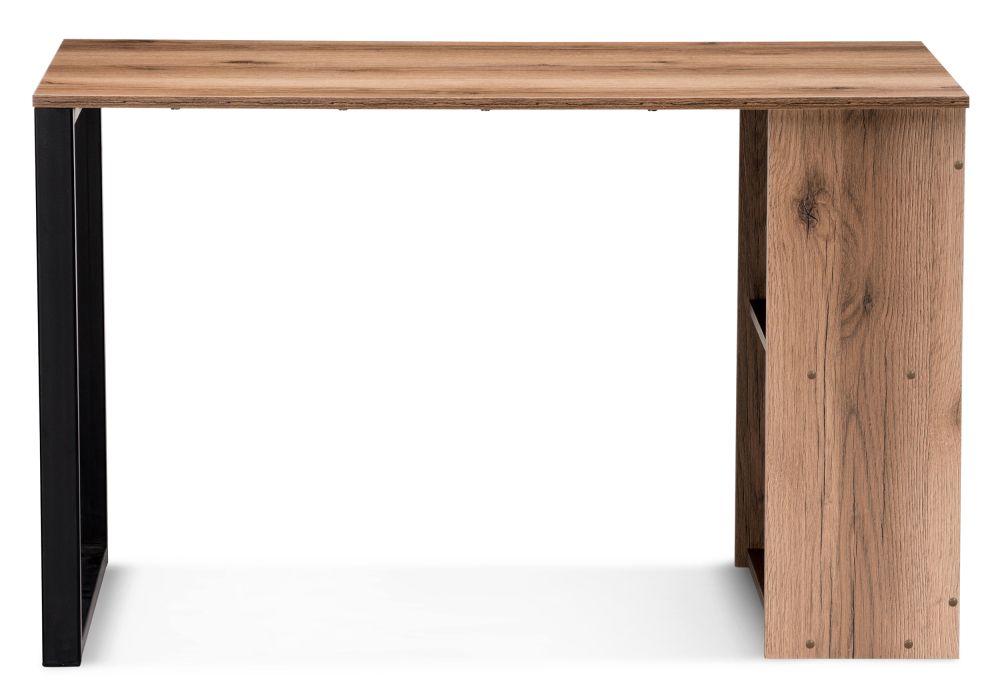 Письменный стол Битти Лофт 116х60х75 дуб делано темный / черный матовый