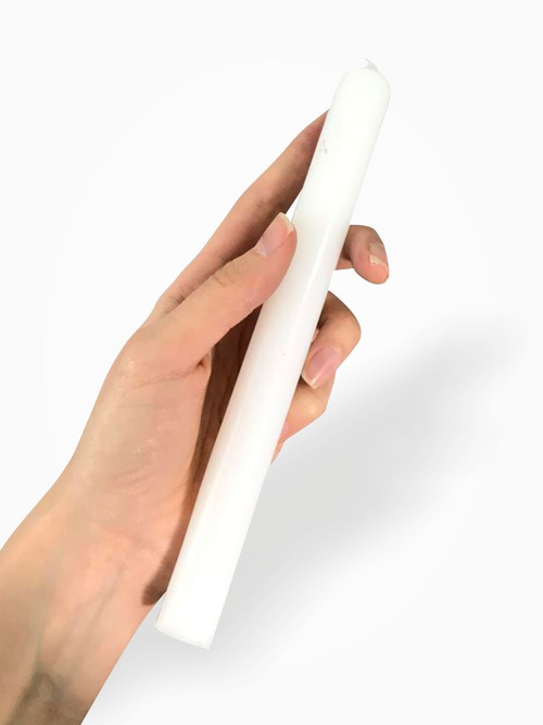 Свеча магическая белая 20 см, 60 г, 6 часов