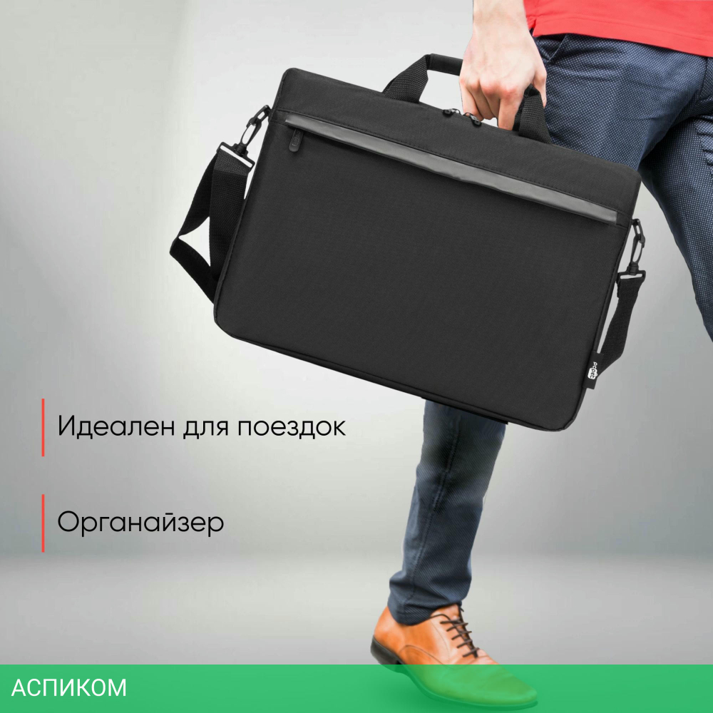 Сумка для ноутбука PC Pet HQ Classic черный (PCP-1002BK)