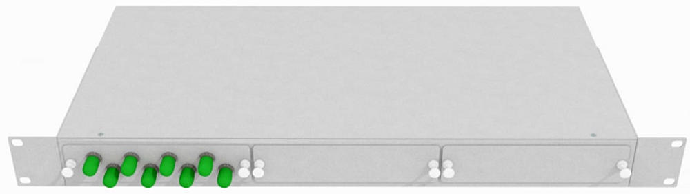 Кросс оптический стоечный  TopLAN КРС-Top-1U-08ST/A-OS2-GY