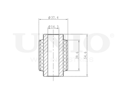 Сайлентблок нижний задней цапфы UNIO RMP-20127