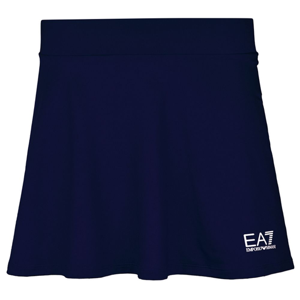 Юбка для девочки теннисная EA7 Girl Jersey Miniskirt - navy blue