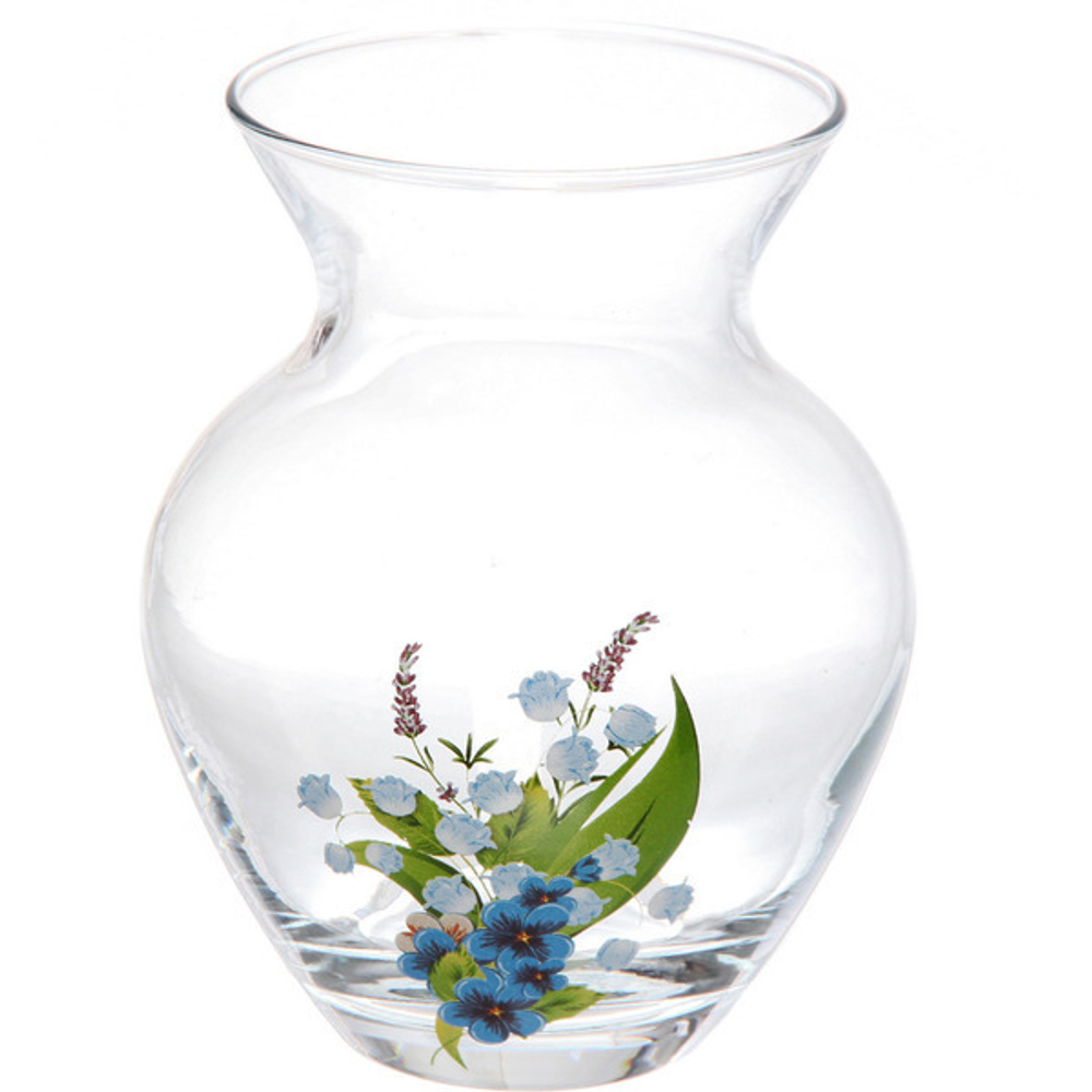 Ваза стеклянная 14,4см «Весенние ландыши» D43206/01