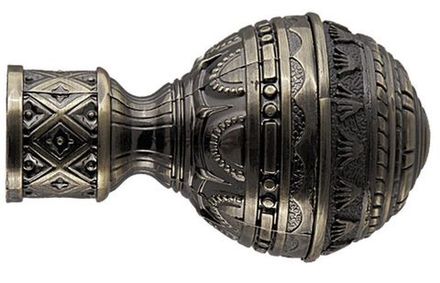 Люксор золото антик наконечники на карниз кованый d 16