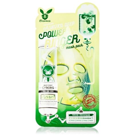 ELIZAVECCA МАСКА ТКАНЕВАЯ ДЛЯ ЛИЦА DEEP POWER RINGER MASK PACK CENTELLA ASIATICA, 23 ML