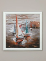 Картина на стену для интерьера на холсте 34*34 см