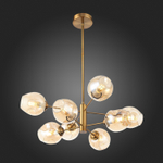 SL1500.203.08 Светильник подвесной ST-Luce Золотистый/Янтарный E14 8*40W FOVIA