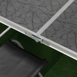 Стол складной металл, прямоугольный, 120х60х68.5 см, столешница МДФ, темн-сер,  4 стула