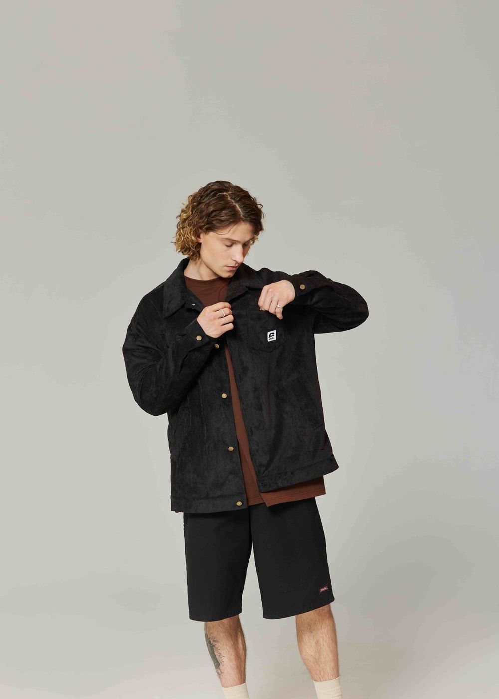 Куртка Called a Garment Corduroy work Угольно-черная