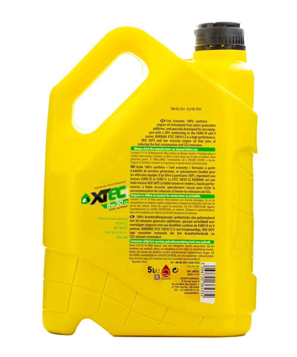 5W30 XTEC C2 SN/CF 5L (синт. моторное масло)