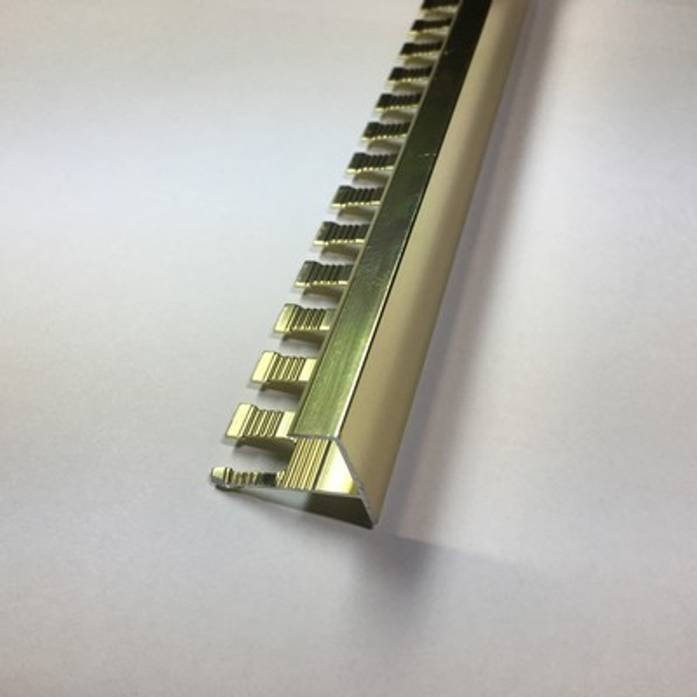 АЛТПг 12мм "DO-1" 2,7м Золото глянец окантов. гиб. анод. алюм.