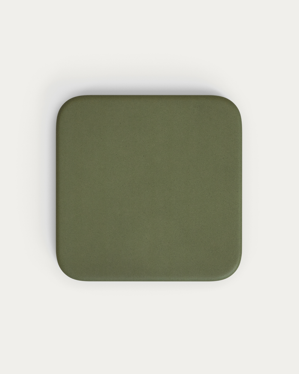 Уличный стол Esilda зеленый из цемента и стали 70х70 см