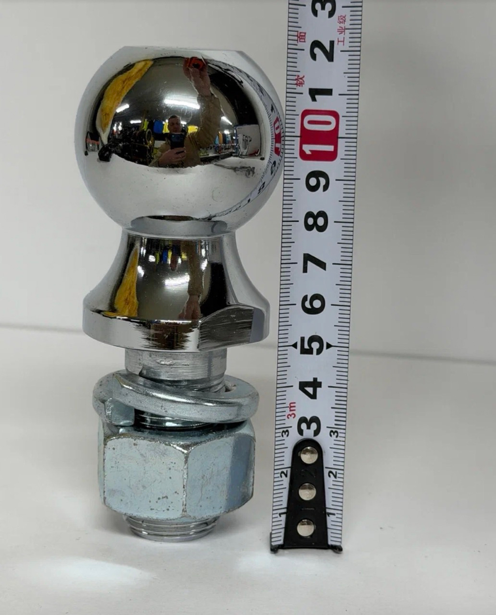 Шар для фаркопа 2 дюйма ~50.8 мм, 3.5 тонн, прицепное устройство для прицепа, ножка стержень М24 (шайба и гайка в комплекте), тип Е , (1 шт.) -