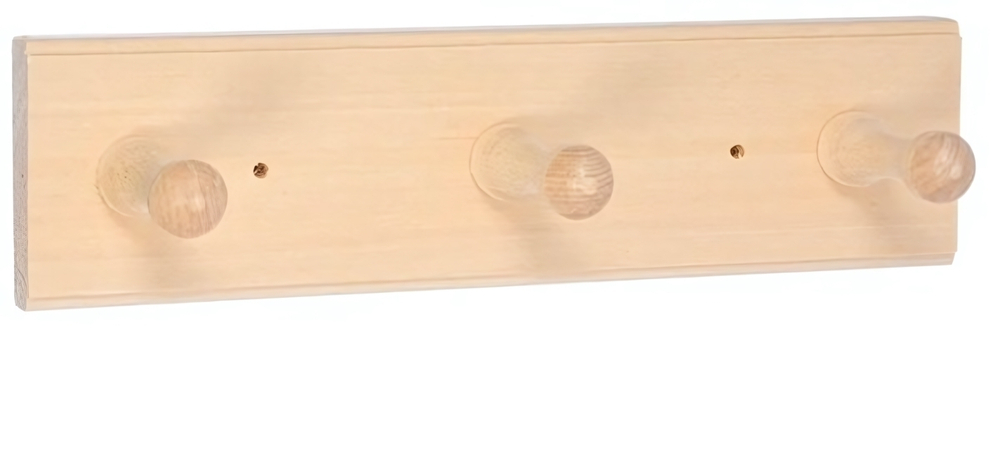 Вешалка 3-х рожковая, липа «Банные штучки»