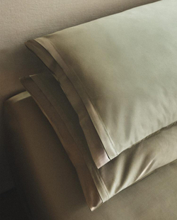 ZARA HOME САТИНОВАЯ НАВОЛОЧКА (300 НИТЕЙ), ЗЕЛЕНЫЙ