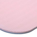 Коврик для йоги 6 мм 183х68 см «Энергия» 2х сторонний TPE, голубой/розовый