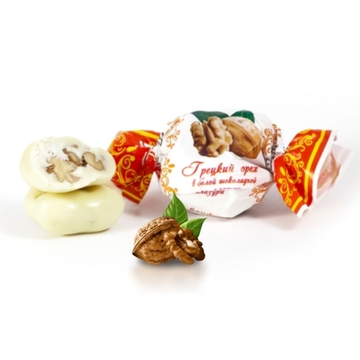 Конфеты «Грецкий орех в белом шоколаде» 0,7 кг