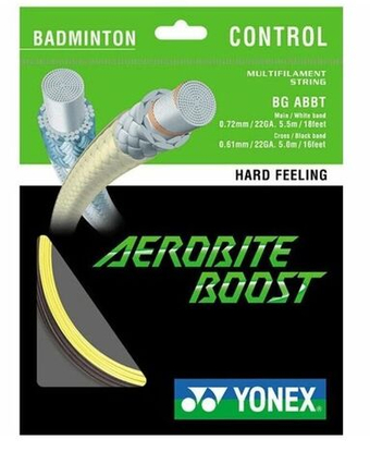 Струны для бадминтона Yonex Aerobite Boost (10 m) - gray/yellow
