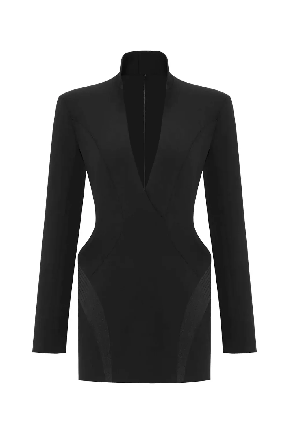 Платье-смокинг черное